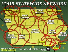 Iowa Public tv Digital Coverage Map