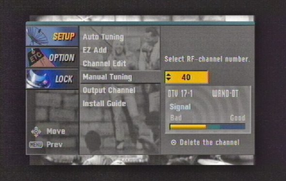 Digital tv manual tuning guide