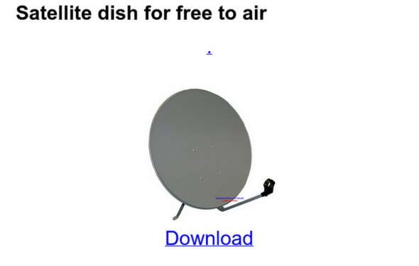 Satellite dish for free to air
